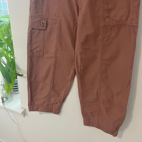 NEW By Anthropologie Plum Wide Leg Cargo Pants Size 12 - Picture 6 of 7